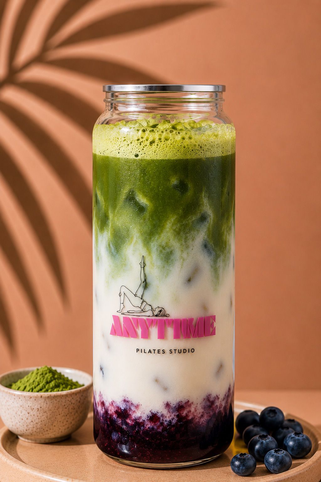 Iced Blueberry Matcha