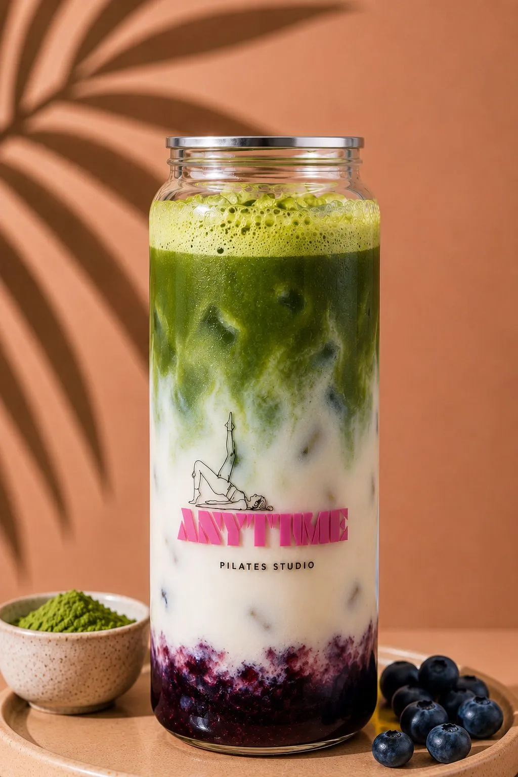 Iced Blueberry Matcha